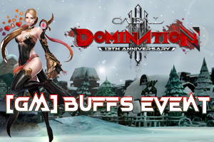 Domination III: GM Buffs Event