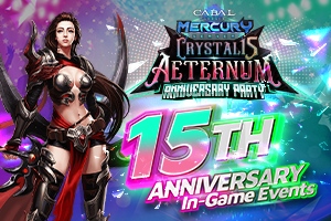 Mercury: Cabal 15th Anniversary In-Game Events